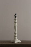 Laura Ashley Tate Wooden Table Lamp Distressed Off White Base Only