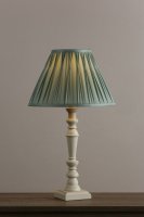 Laura Ashley Tate Wooden Table Lamp Distressed Off White Base Only
