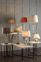 Laura Ashley Blake Medium Table Lamp Crystal Polished Chrome Base Only