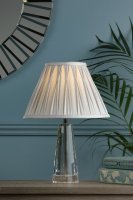 Laura Ashley Blake Small Table Lamp Crystal Polished Chrome Base Only