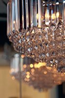 Laura Ashley Vienna 9lt Chandelier Crystal & Polished Chrome