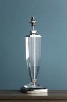 Laura Ashley Carson Large Table Lamp Polished Nickel & Crystal Base Only