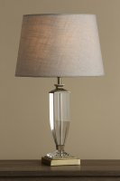 Laura Ashley Carson Medium Table Lamp Antique Brass & Crystal Base Only