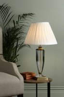 Laura Ashley Carson Large Table Lamp Antique Brass & Crystal Base Only