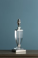 Laura Ashley Carson Small Table Lamp Polished Nickel & Crystal Base Only