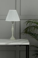 Laura Ashley Ellis Table Lamp Grey with Grey Shade