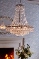 Laura Ashley Enid 5lt Chandelier Polished Nickel & Cut Glass