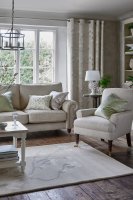 Laura Ashley Harrington 3lt Pendant Polished Nickel Glass