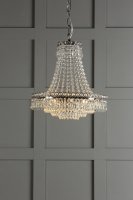 Laura Ashley Enid Grand 5lt Chandelier Polished Nickel & Cut Glass