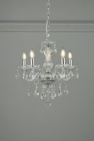 Laura Ashley Harriet 5 Light Crystal & Polished Chrome Chandelier