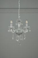 Laura Ashley Harriet 3 Light Crystal & Polished Chrome Chandelier