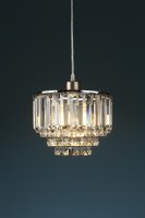 Laura Ashley Vienna Easy Fit Pendant Crystal & Polished Chrome