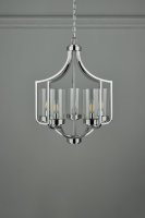 Laura Ashley Joseph 5lt Chandelier Polished Chrome Glass