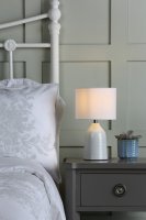Laura Ashley Penny Twin Pack Table Lamp Cream with Shade