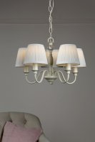 Laura Ashley Ellis 5lt Pendant Ivory with Shades