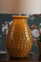 Laura Ashley Liza Ceramic Table Lamp Orange with Shade