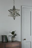 Laura Ashley Large Star Pendant Silver Glass