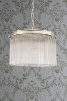 Laura Ashley Manon 3lt Pendant Champagne Clear Glass