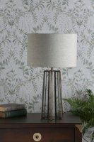 Laura Ashley Star Table Lamp Antique Brass Glass with Shade