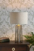 Laura Ashley Star Table Lamp Antique Brass Glass with Shade
