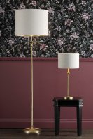 Laura Ashley Highgrove Table Lamp Matt Antique Brass with Shade