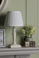Laura Ashley Tate Twin Pack Table Lamp Distressed Wood with Shade