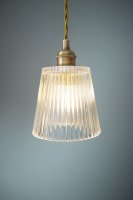 Laura Ashley Callaghan 3 Light Pendant Antique Brass and Glass
