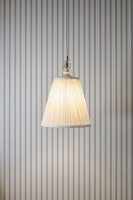 Laura Ashley Ellis Pendant Satin Cream and Crystal with Shade
