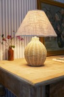 Laura Ashley Fernhill Table Lamp Matt Cream with Shade