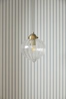Laura Ashley Whitham Pendant Antique Brass and Glass