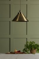 Laura Ashley Rufus Pendant Antique Brass