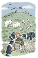 Father's Day Card - Grandpa - Dinner Time Picnic - Funny Gift Envy