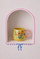 Cath Kidston Archive Rose Twisted Handle Billie Mug - Yellow