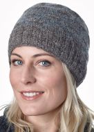 NAYA pure wool - breeze beanie - grey/brown