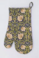 William Morris Charcoal Pimpernel Single Oven Mitt