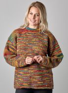 pure new wool - hand knit  jumper - Black Yak Electric