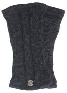 Fleece lined wristwarmer - cable - Charcoal