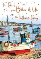 Father's Day Card - Dad From Both of Us - Boat - Regal