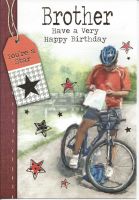 Birthday Card Brother - Bike Bicycle - You're A Star