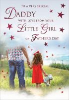 Father's Day Card - Daddy From your Little Girl - Red Dress - Regal