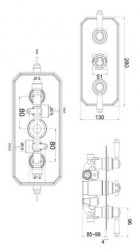 Marflow Ferrada Concealed Thermostatic Shower Valve (FER7700K6)