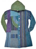 ***SALE*** - Gheri  cotton - hooded jacket - blue multi