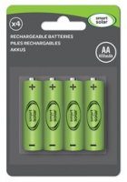 Smart Solar Rechargeable Batteries AA Pack of 4