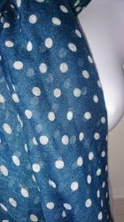 Blue Pokka Dot Scarf - Gift Envy