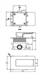 Marflow Carmani 1 Outlet Thermostatic Mixer with Lever Control