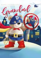 Father's Day Card - Grandad - Super Hero Number 1 - Ling Design