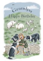 Birthday Card - Grandpa - Dinner Time Picnic - Funny Gift Envy