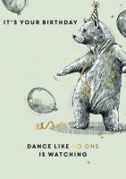 Birthday Card - Bear - Time to Dance - King Street Ling Design