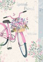 Birthday Card - Special Friend Bike - Out of the Blue