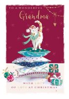 Christmas Card - Grandma Cat Cozy - The Wildlife Ling Design